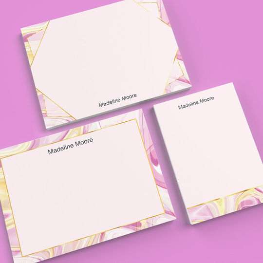 Dreamy Marble Flat Note Card Collection
